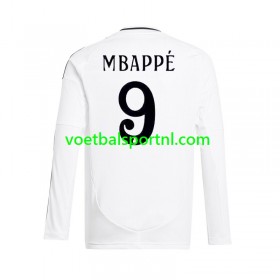 Real Madrid Kylian Mbappé 9 Thuis Shirt 2024-25 L/S
